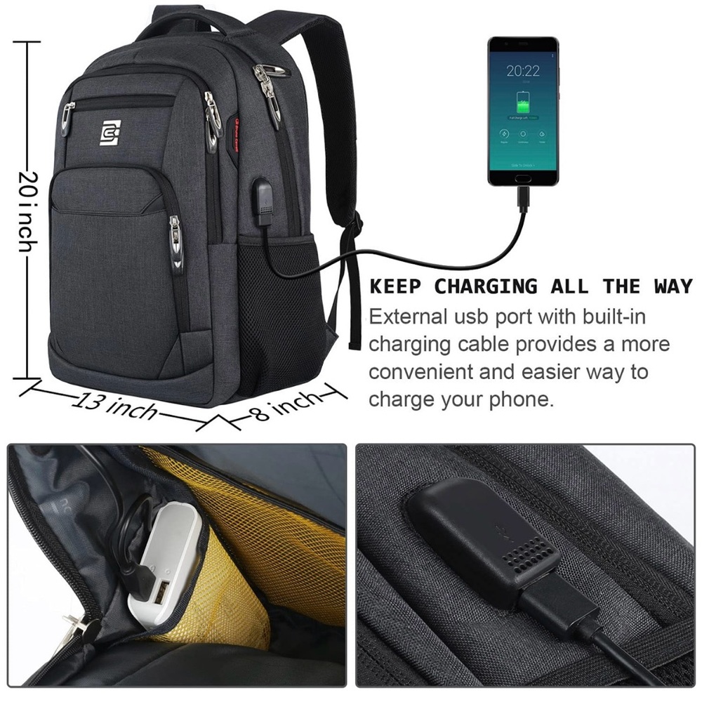 Black Backpack - Picture 5 of 8